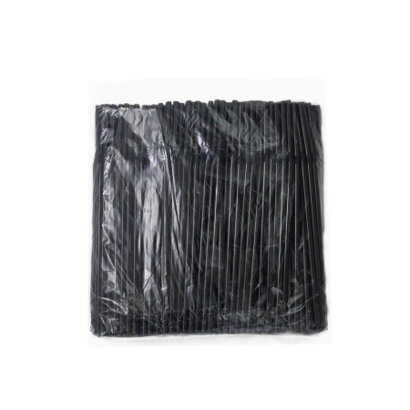 трубочки с гофрой чёрные